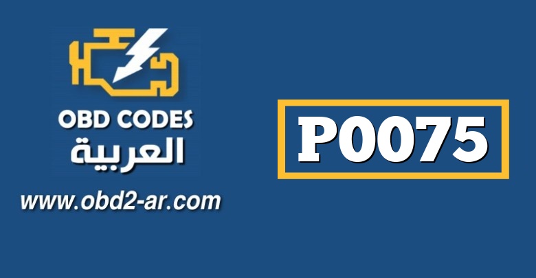 P0075 – صباب التحكم بصمام السحب الضفة 1