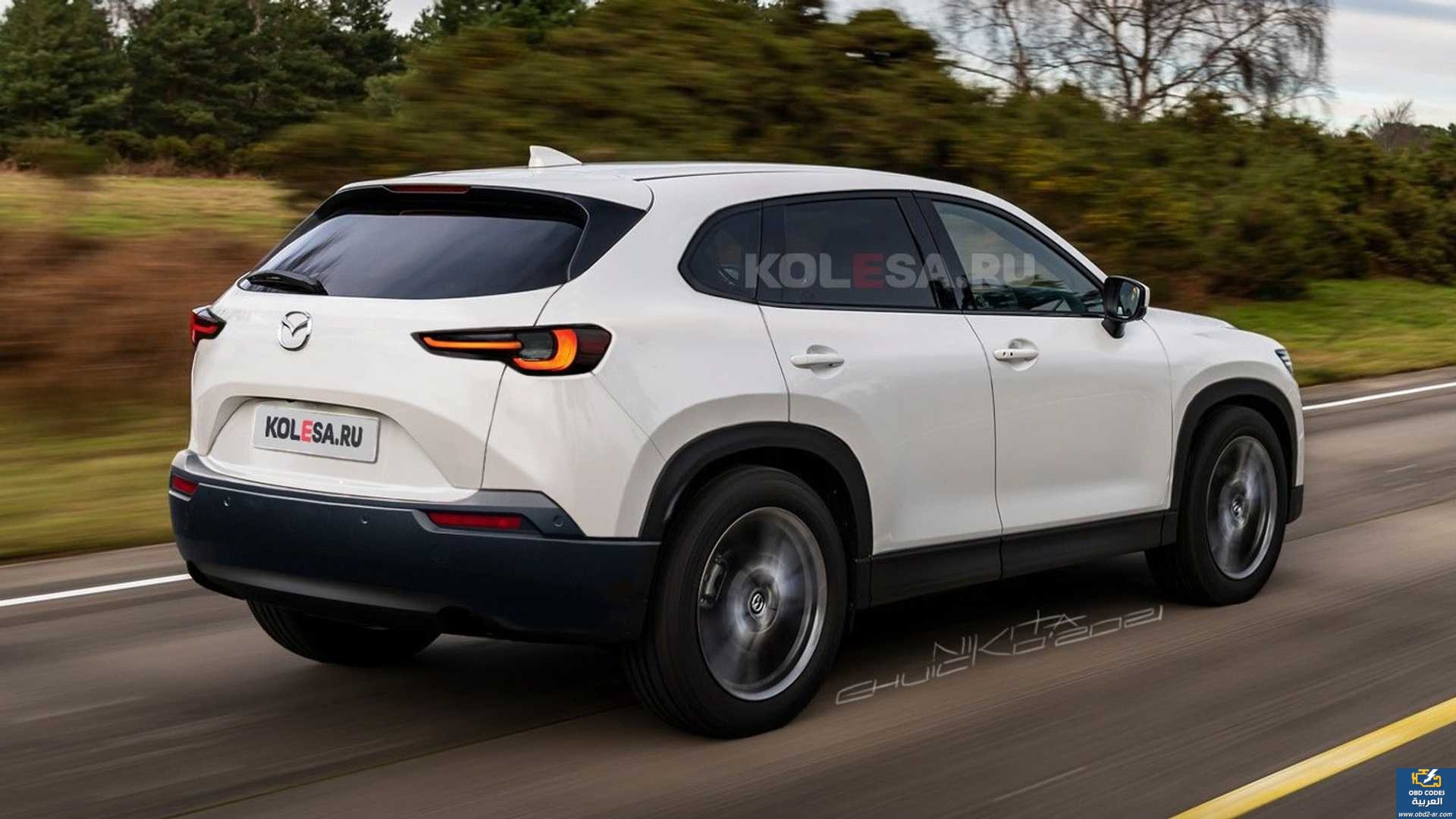 مازدا CX-50 2023 تقدم بناءً على صور التصميم المسربة